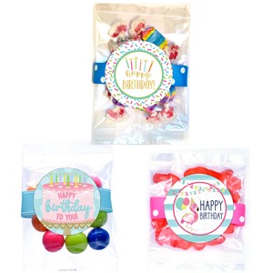 24 Birthday Candy Small Treat Bag Assortment #1 Pre Pack