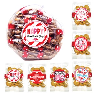 Valentine's Whipped Butter Cookie Grab-A-Bag Display Jar Asst - 42 bags