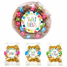 Whipped Butter Happy Dot Assort Cookie Grab-A-Bag Display Jar