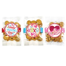 Small Valentine's Chocolate Chip Cookie Bag Asst #2 - 24 bags