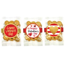 Small Valentine's Chocolate Chip Cookie Bag Asst #4 - 24 bags