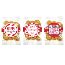 Small Valentine's Whipped Butter Cookie Bag Asst #3 - 24 bag