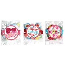 Valentine's Day Small Candy Treat Bag, Small Asst #2 - Qty 24 bags