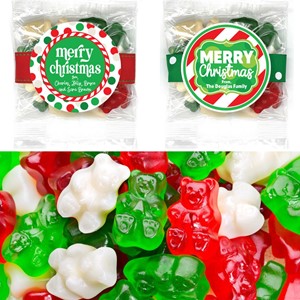 Holiday Gummy Bears Small Treat Bag