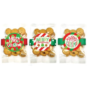 Small Christmas/ Holiday Brownie Crisp Cookie Bag Asst #2 - 24 bags