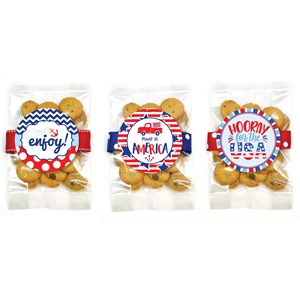 Small USA Confetti Cupcake Cookie Bag Asst #2 - 24 bags