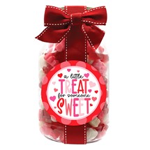 Valentine Gummy Bears Plastic Quart Jar