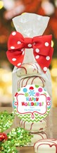 Holiday Frosted Sandwich Cookies 6 pc. Stand Up Cello Bag