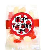 Valentine Gummy Bears Small Treat Bag (Candy)