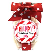 Valentine Sour Gummy Hearts Plastic Pint Jar