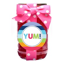 Gummy Flamingos Plastic Pint Jar