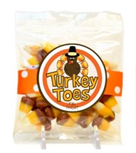 Turkey Toes Caramel Candy Corn-Small Treat Bag