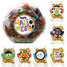 Halloween Ginger Snap Cookie Grab-A-Bag Display Jar Asst B - 42 Bags
