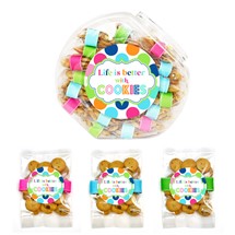 Confetti Cupcake Bright Dot Cookie Label Grab-A-Bag Display Jar