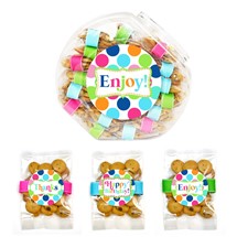 Confetti Cupcake Bright Dot Assortment Cookie Grab-A-Bag Display Jar