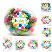 Candy Grab-A-Bag Display Bright Dot Assorted labels
