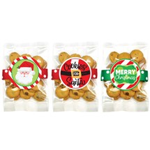 Small Christmas/ Holiday Ginger Snap Cookie Bag Asst #3 - 24 bags