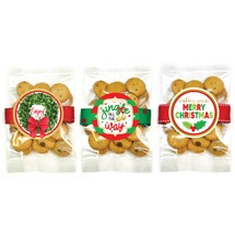 Small Christmas/ Holiday Chocolate Chip Cookie Bag Asst #4 - 24 bags
