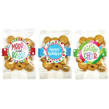 Small Christmas/ Holiday Chocolate Chip Cookie Bag Asst #6 - 24 bags