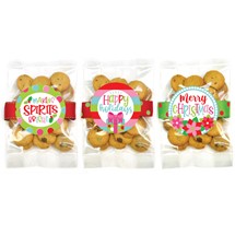 Small Christmas/ Holiday Confetti Cupcake Cookie Bag Asst #7 - 24 bags