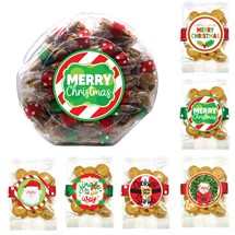 Christmas/ Holiday Ginger Snap Cookie Grab-A-Bag Display Jar Asst B-42 bags
