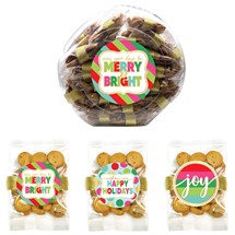 Christmas/ Holiday Ginger Snap Cookie Grab-A-Bag Display Jar Asst #5-42 bags