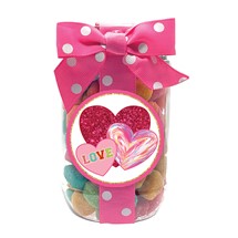 Happy Hearts Sanded Gummies Plastic Pint Jar